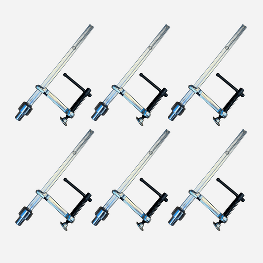 6-pcs Fastening Clamp PRO 80x300 Ø16 Set
