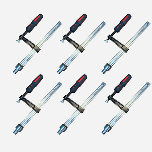6-piece Fastening Clamp 80x300 Ø16 Set