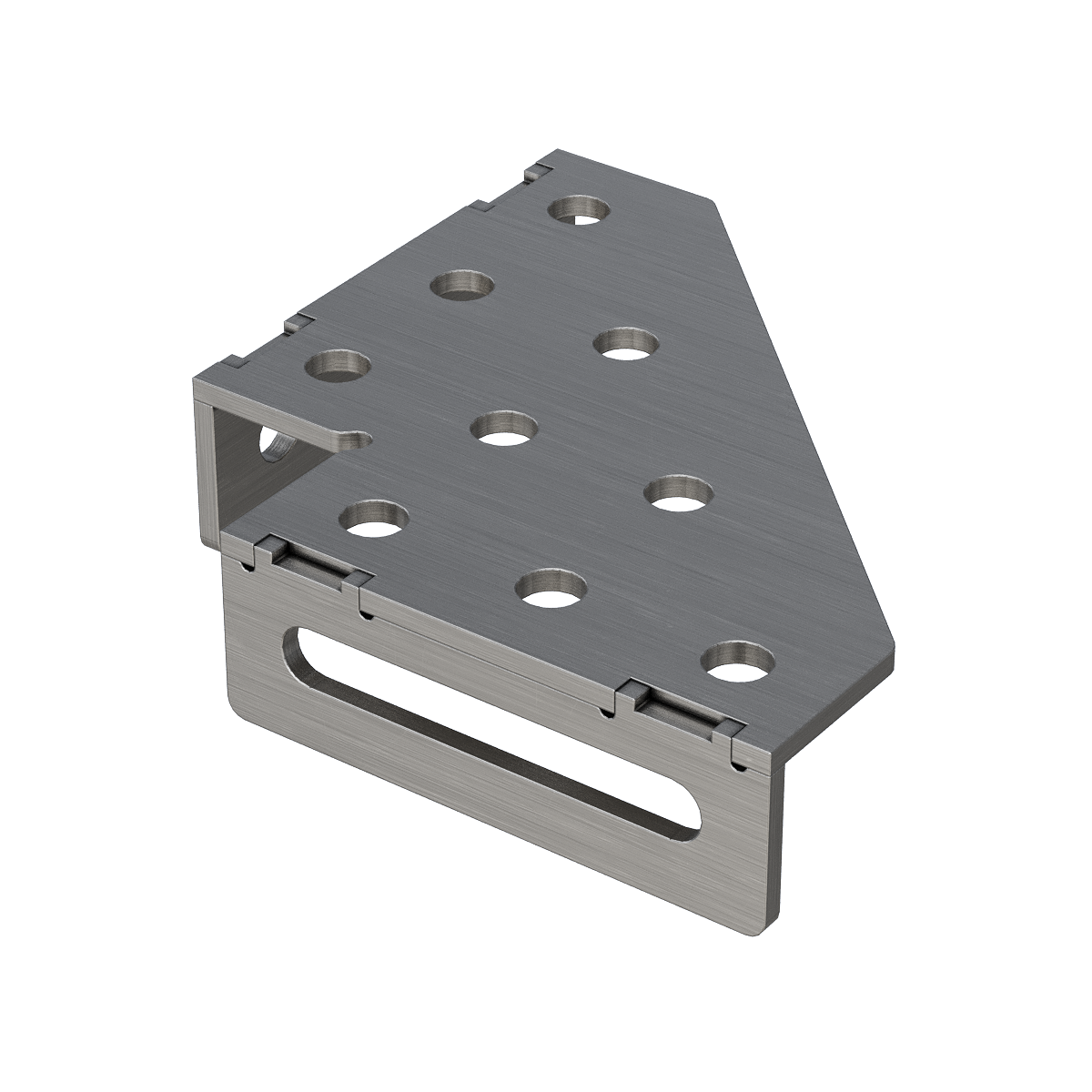 Kiinnityskolmio vasen 200x200x50 6 mm