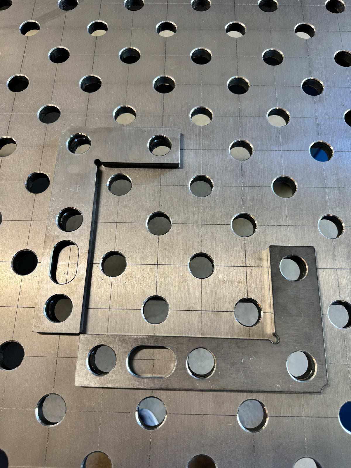 Équerre plate 150x250 mm Ø28 10 mm