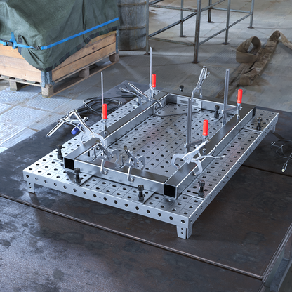 Welding Table Top MasterPlat MAX 1200x800 with Corner Brackets