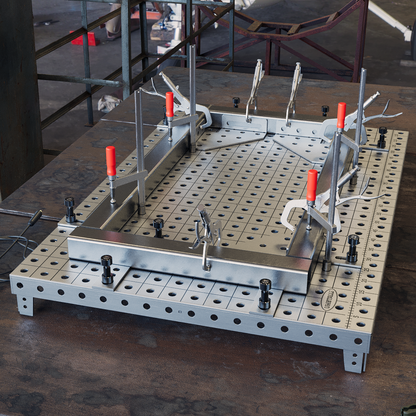 Welding Table Top MasterPlat MAX 1200x800 with Corner Brackets