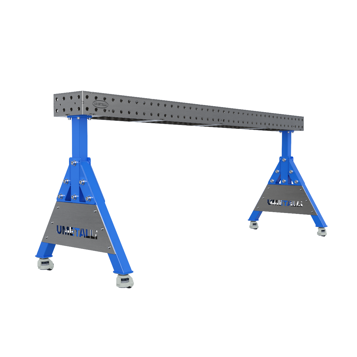 Supporto per saldatura 2000x200x100 su ruote 